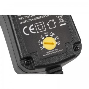 ALIMENTATOR STABILIZAT UNIVERSAL 1500MA KEMOT , 6 mufe, tensiunI iesire reglabile : 3-4.5-5-6-7.5-9-12 V, current maxim 1.5A